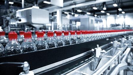 Fig. 3: Energy efficient production of PET bottle grade granulates.
